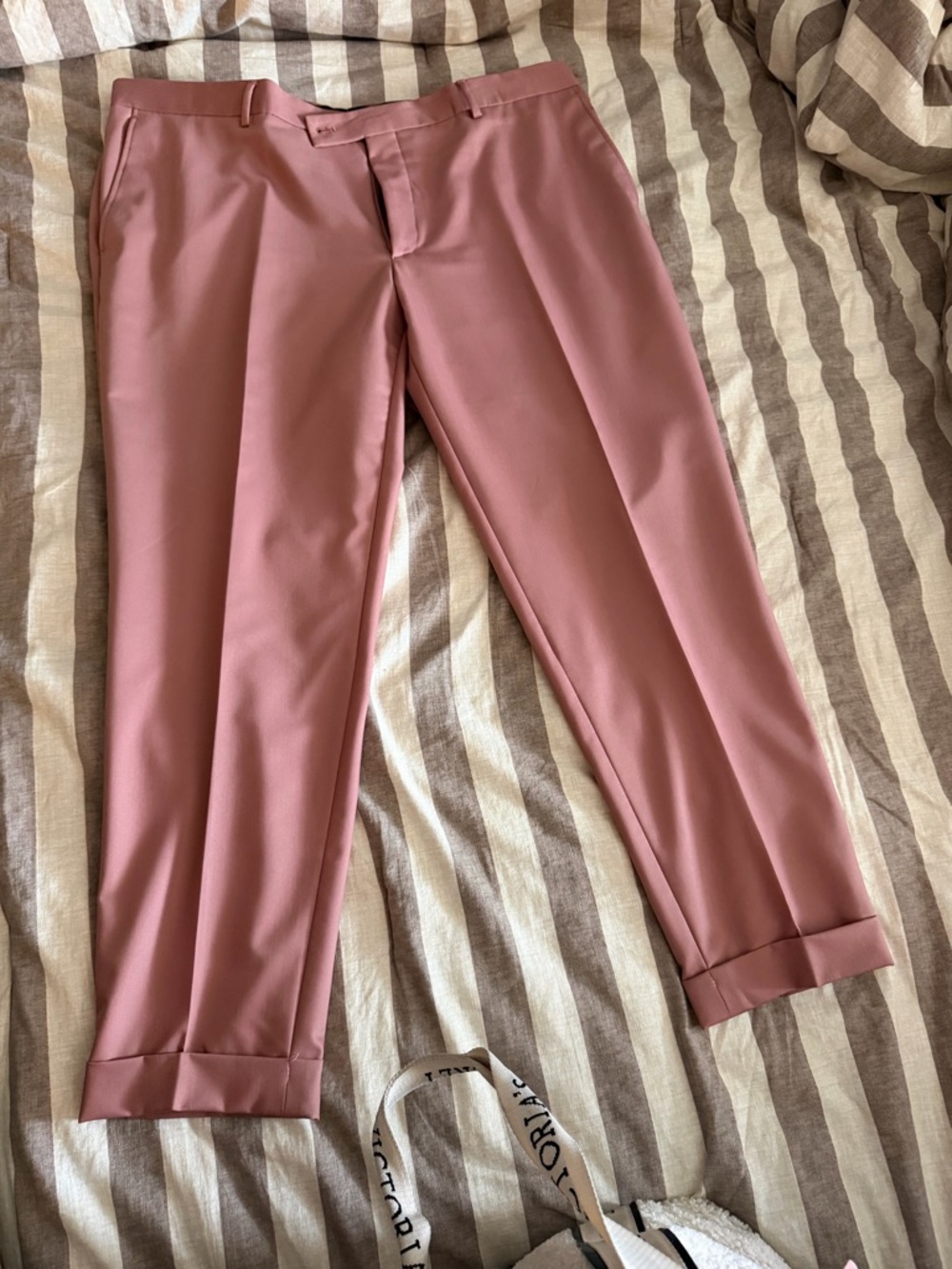 Men's Dusty Rose Dress Trousers